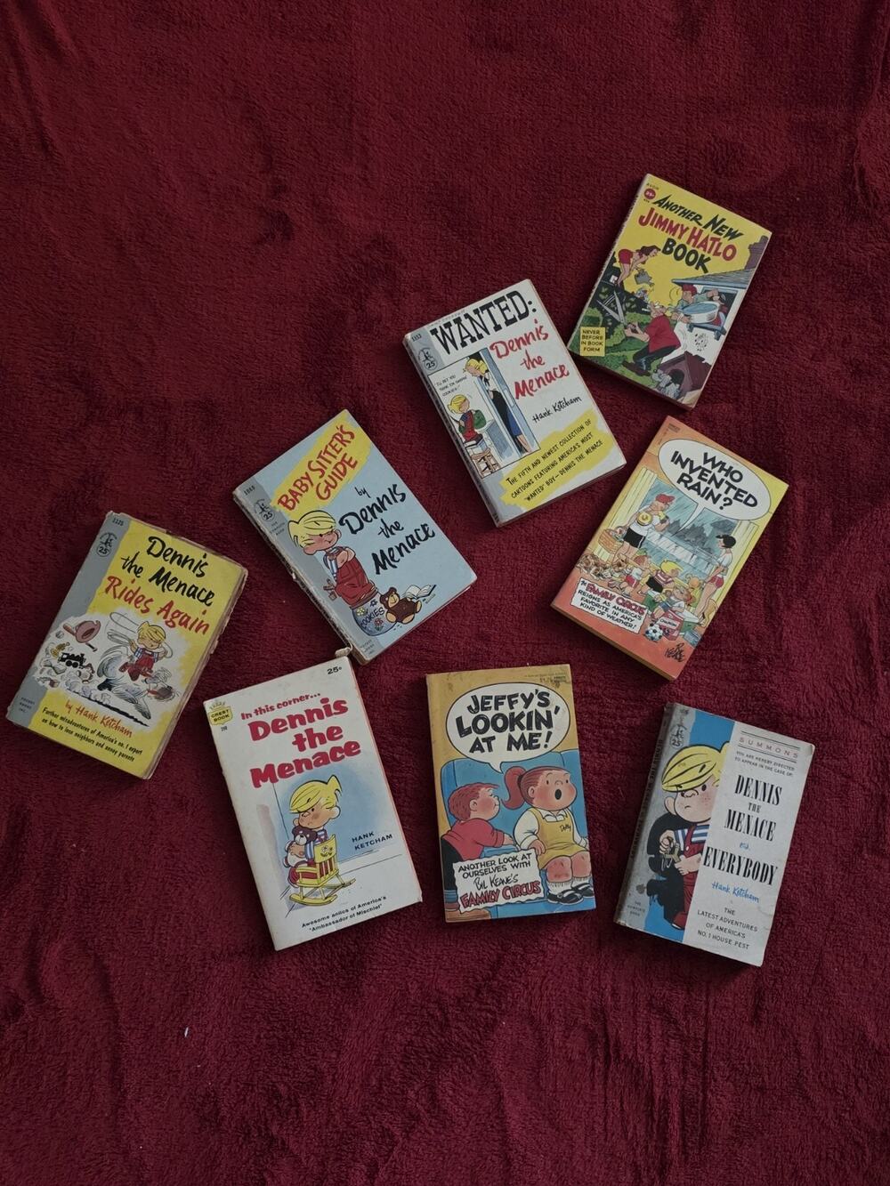 Vintage Dennis the Menace Paperback Lot Hank Ketcham Family Circus Jimmy Hatlo 8